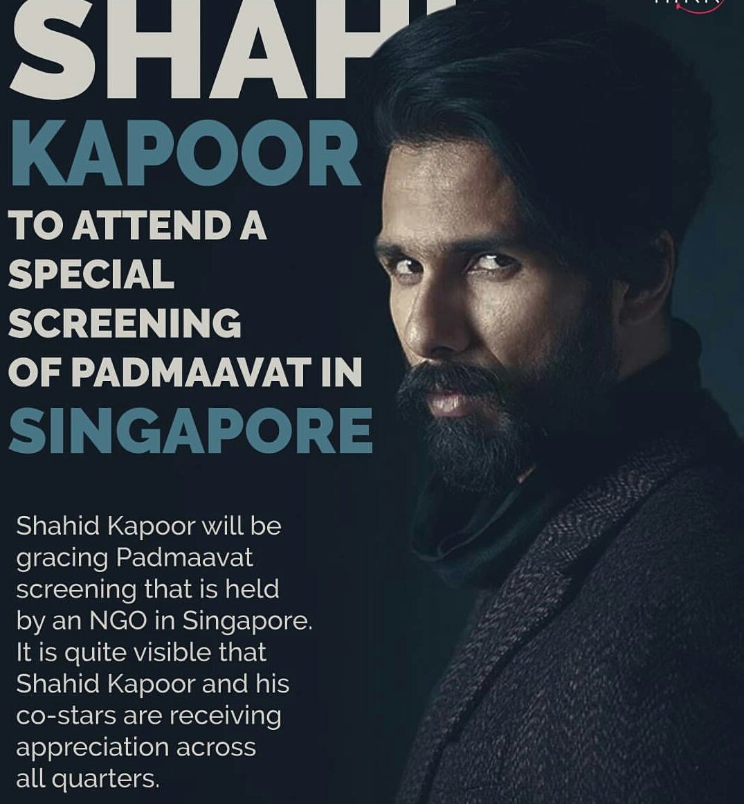 #shahidkapoor #padmaavat #padmavati #special #screening #singapore #ngo #actress #actor #bollywoodnews #bollywoodnews @shahidkapoor #celebs #celebstalk #hamdsome #hunk.