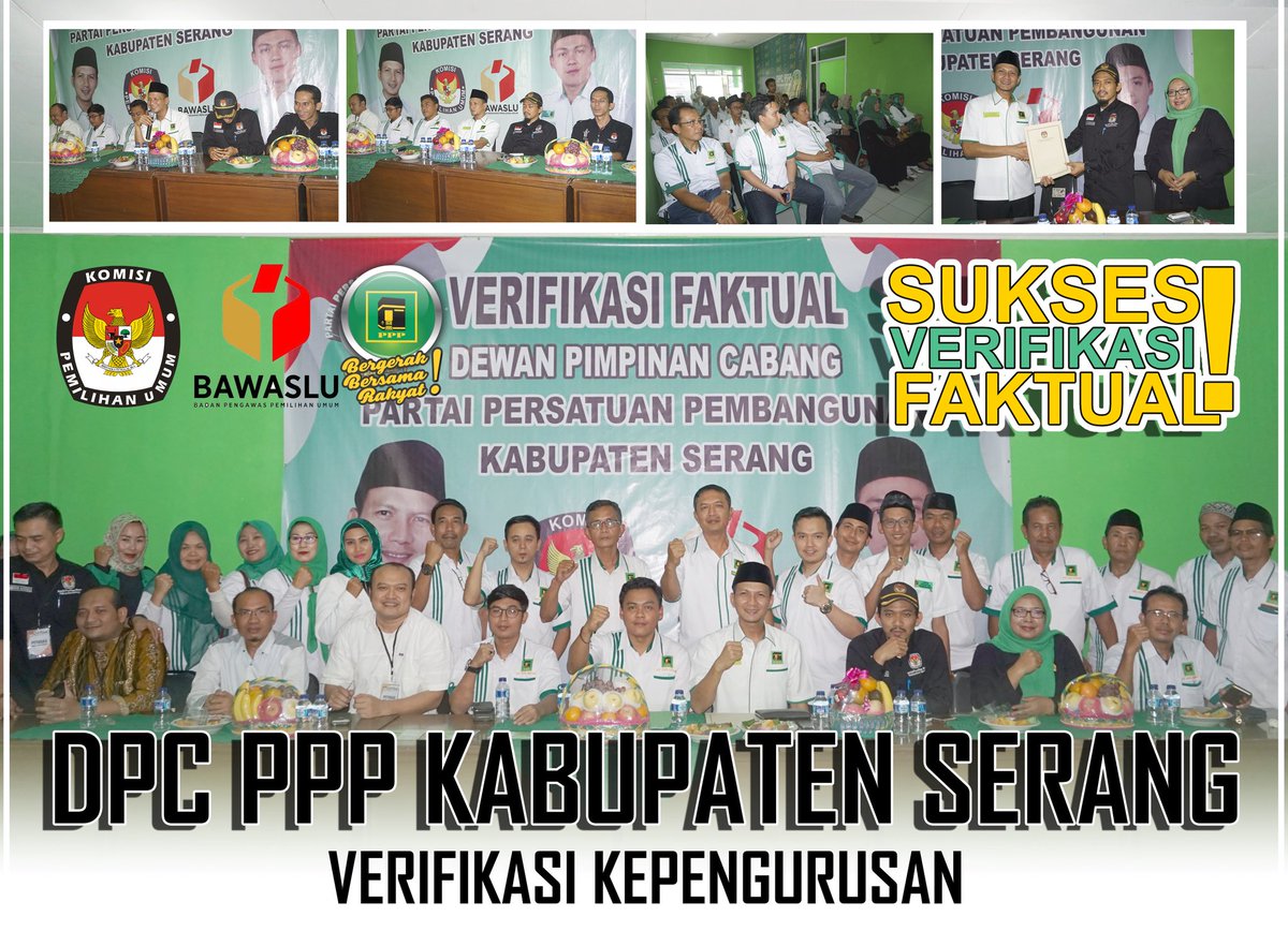 pppkabserang's tweet photo. 100% @pppkabserang
Selesai Verifikasi tanpa hambatan 
@P3banten @DPP_PPP #pppbergerakbersamarakyat #ppp #BergerakBersamaRakyat #partaipersatuanpembangunan #partaipersatuanpembangunan #parpol #Politics https://t.co/CKk5cuIl36