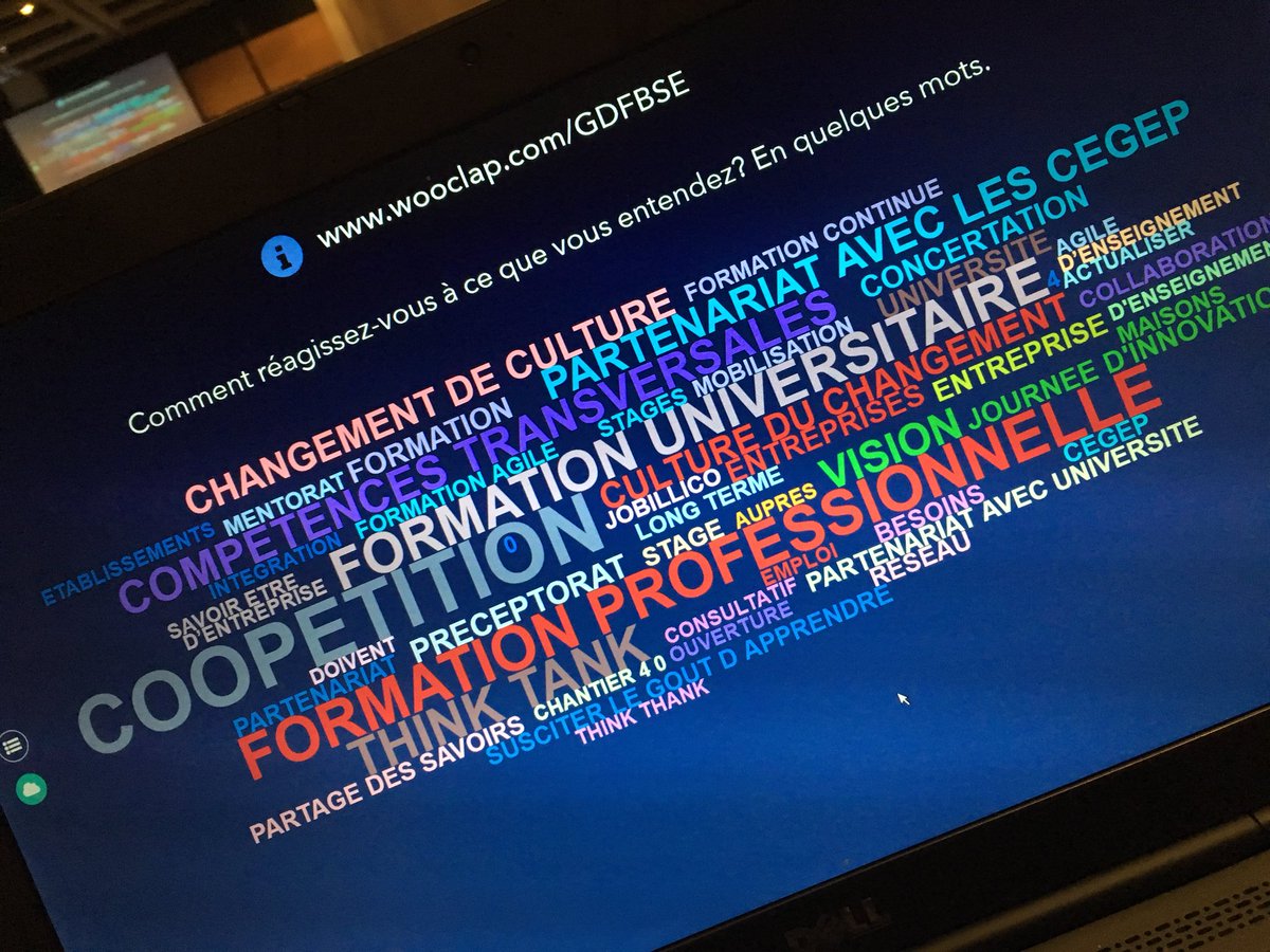 FORCE4_0's tweet photo. Le nuage de mots au sortir des échanges de la plénière du symposium.  #TsunamiNumerique https://t.co/GuujZev8k7