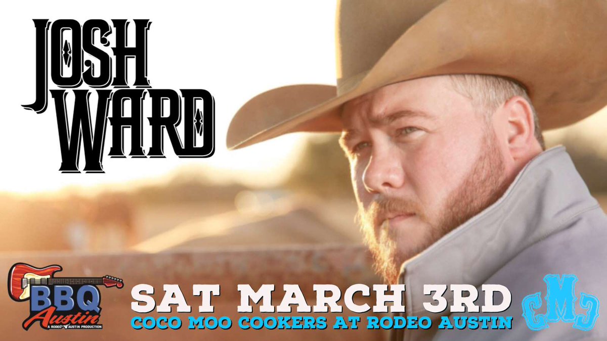 Coco Moo Cookers (@cocomoocookers) on Twitter photo SAT NIGHT HEADLINER! Mar 3rd come see <a href="/joshwardmusic/">Josh Ward</a> at Coco Moo Cookers <a href="/rodeoaustin/">Rodeo Austin</a>. <a href="/sixsanchezmusic/">Six Sanchez</a> will take the stage before to get the party going! #forthekids SAT NIGHT HEADLINER! Mar 3rd come see <a href="/joshwardmusic/">Josh Ward</a> at Coco Moo Cookers <a href="/rodeoaustin/">Rodeo Austin</a>. <a href="/sixsanchezmusic/">Six Sanchez</a> will take the stage before to get the party going! #forthekids