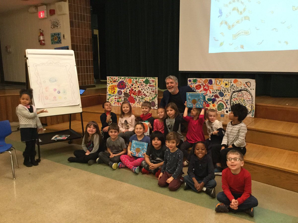 We loved our author visit!  #irving97 #oakpark97 #peterhreynolds #starstruck