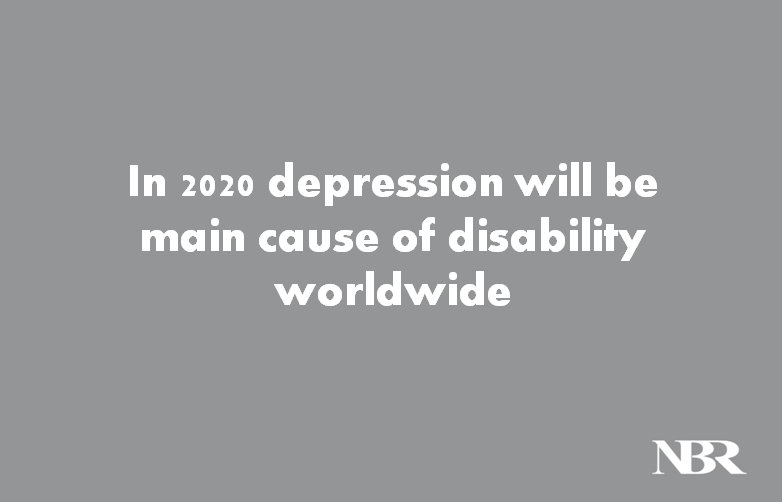 NBRresearch's tweet photo. Depression is one of the main global health challenge. The World Health Organization forecast that in 2020 depression will be the main cause of disability worldwide. Let’s work together to find a treatment! #clinicaltrials #MDD #mentalhealthawareness #ThursdayThought https://t.co/waDJ0K8bcb