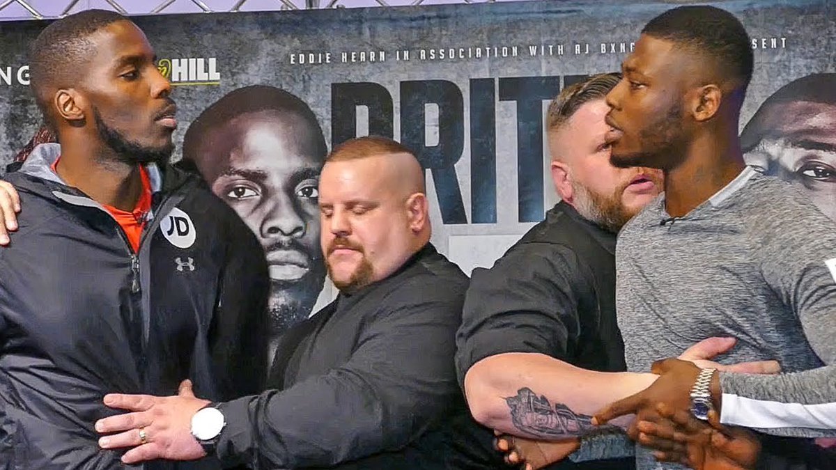 HellraiserBox's tweet photo. The final presser was today and British Beef is ready to kick off Saturday night! Here's @George_Storr1's preview of the main event. https://t.co/1OZOu6LLtL https://t.co/wMsfJfRd79