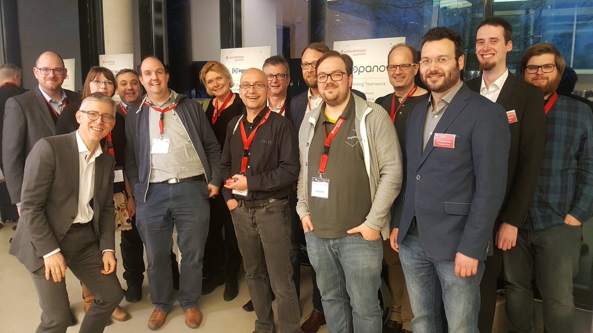 Heading for the fun part of a very well visited first day of the #UniventionSummit!