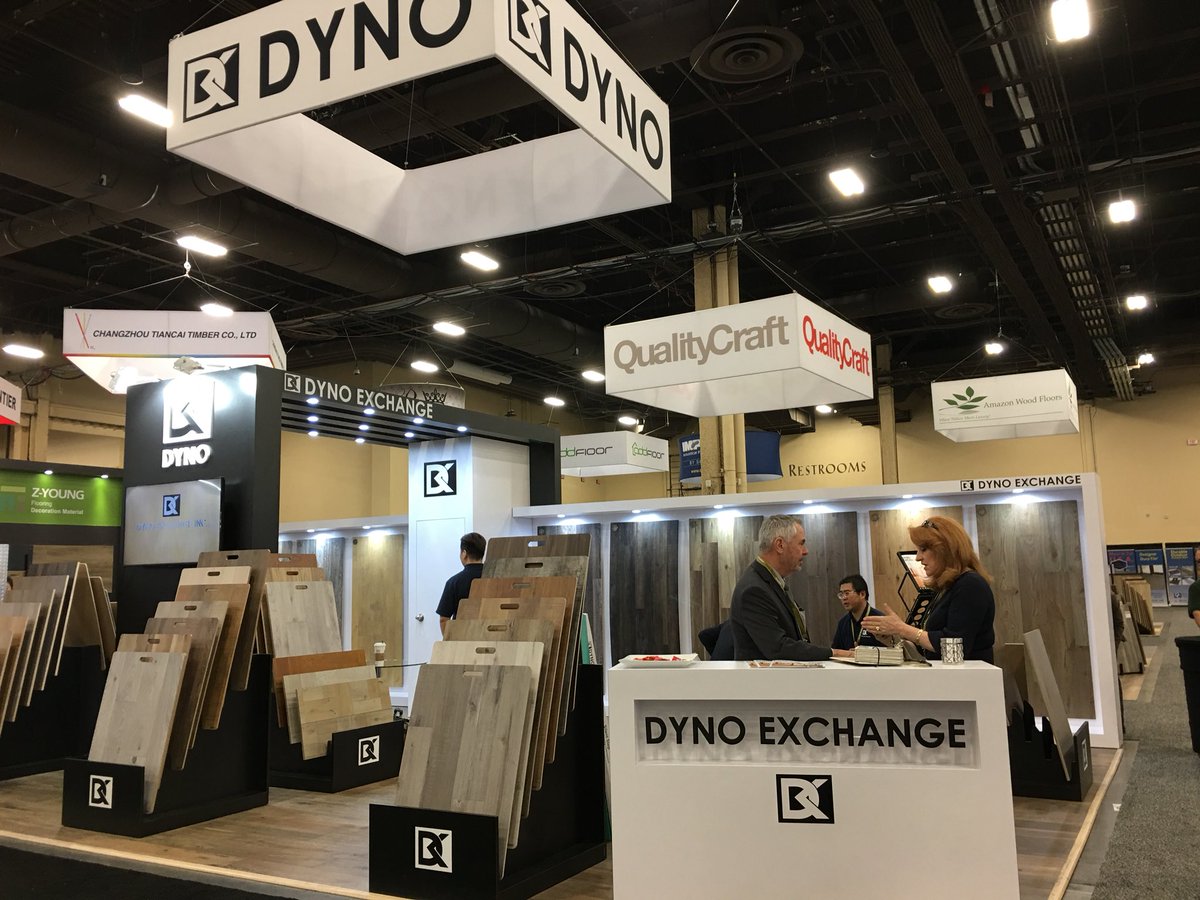 DynoExchange's tweet photo. Last day at @TISEevents 🙌🏻 come visit booth #2659 for a first preview of our new upcoming floors and show specials! #flooring #hgtvdreamhome #InteriorDesign https://t.co/CjZntuSLnt