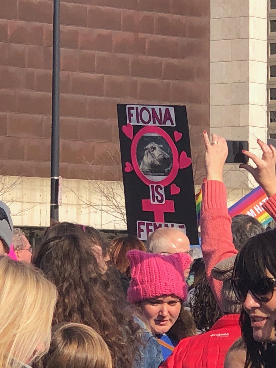 Fiona is female #teamfiona #womensmarchcincinnati #womensmarch2018