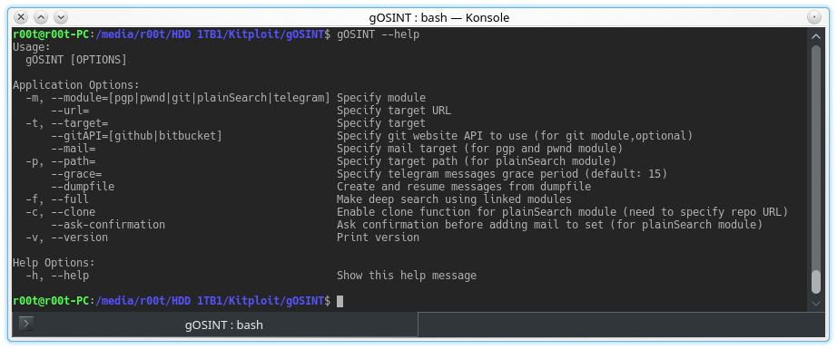 Dr2moke's tweet photo. RT KitPloit "gOSINT - Open Source Intelligence Framework https://t.co/jFJUfuyzQB #Framework #golang #GOSINT #Linux #Mac #OSINT #Windows https://t.co/r4FbQcqlvH"
