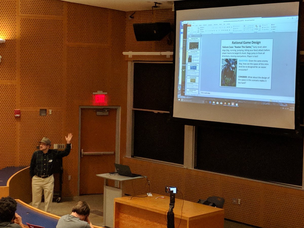 BostonFIG's tweet photo. And here's @YayaPlay talking about rational game design and difficulty curves! #FIGTalks https://t.co/8GtgyWwD0z