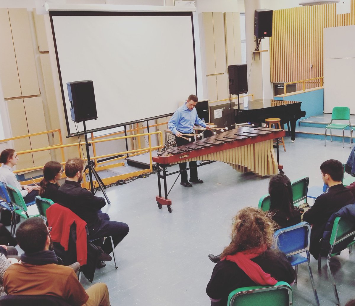 tablamontreal's tweet photo. .@BrianZator in the house! #sixmallets #DoP #dayofpercussion #journeedelapercussion #quebec @PercussiveArts @PASQuebec https://t.co/BjlrNU2dXP