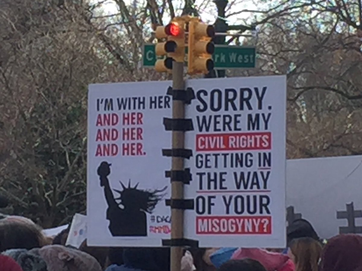 Jan Benzel (@janbenzel) on Twitter photo #WomensMarchNYC #WomensMarchNYC