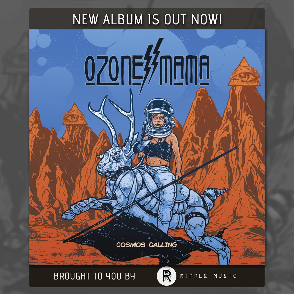 OzoneMamaHUN's tweet photo. 🤘🤘 COSMOS CALLING IS OUT NOW! 🤘🤘 More information: https://t.co/DqKpARdfIB #ozonemamaband #newalbum #cosmoscalling #outnow #worldwide #ripplemusic @RippleMusic https://t.co/84mnfEhtUW