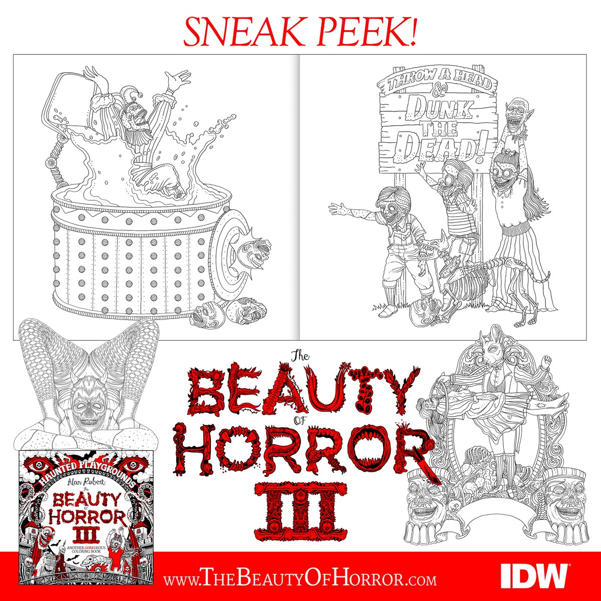O Xrhsths Alan Robert Sto Twitter A Quick Sneak Peek From The Pages Of The Beauty Of Horror 3 Haunted Playgrounds Coloring Book Grab The Beauty Of Horror Series Volume 1 Https T Co 0sqkoyh5ud