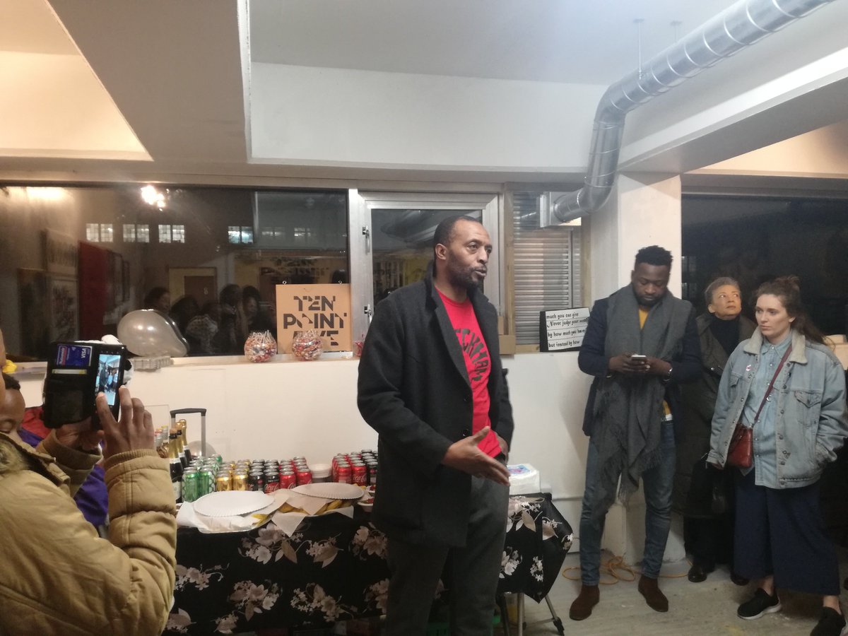 Miss_JacquiB's tweet photo. Amazing launch last night at @tenpoint5ive in @peckhamlevels. Packed so full, the attendees were filling out the hallway! Looking very much forward to the exhibits and projects coming up. #Art #Community #Networking @pempeople https://t.co/gZofPUUo0E