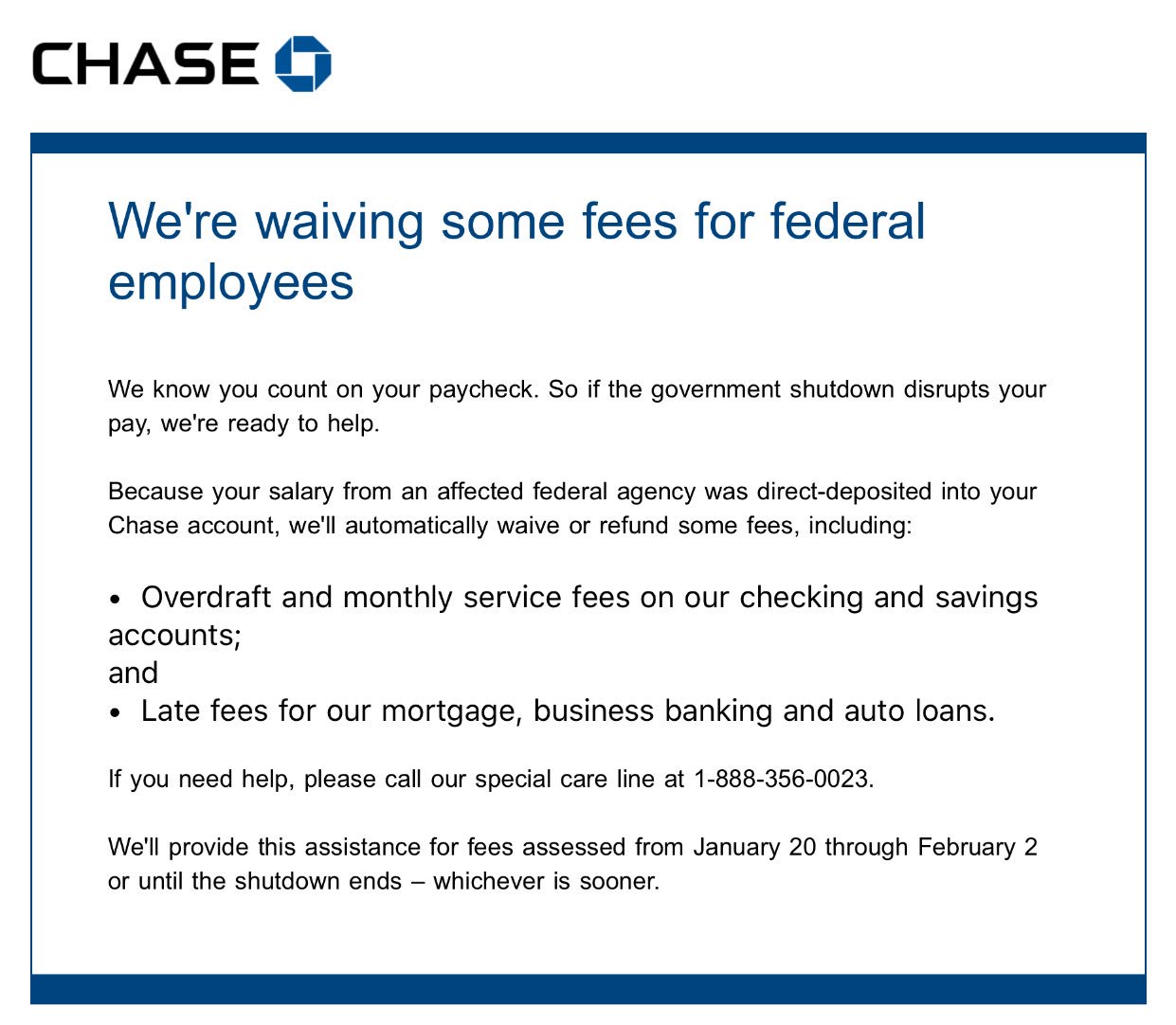 kayla-tausche-gt-chase-is-waiving-fees-but-not-credit-card-late-fees-for-federal-employees-until-feb-2-or-until-shutdown-ends-https-t-co-4857t064ed