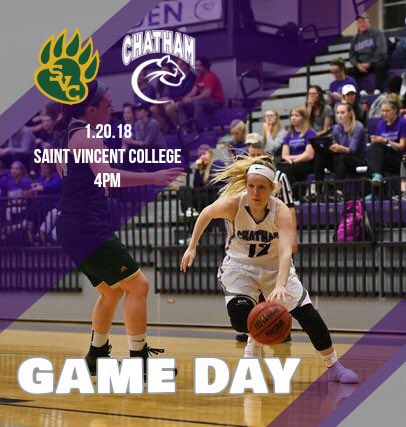 chathamwbb's tweet image. 🚨 GAME DAY! 🚨

Traveling to St. Vincent College for a 4pm tip-off. #1Pack1Family
