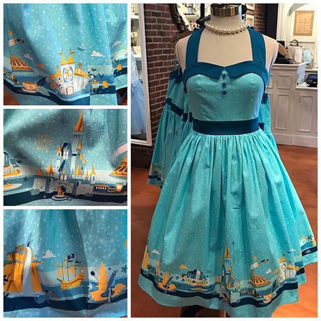DLifestylers's tweet photo. Magic Kingdom inspired dress from The Dress Shop, Disney Springs. Thanks to @the_pin_pharaoh for pics #disneydress #magickingdom #cinderellacastle #disneyworld #itsasmallworld #thedressshop  #dapperday #disneydapper https://t.co/SH9wO7t4xU https://t.co/nRqZxEyNgk