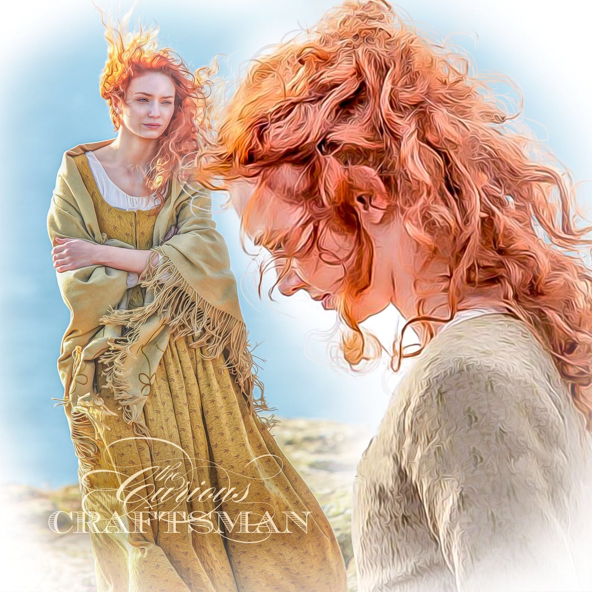 mbdoughty111's tweet photo. #romancingthepixel with my #curiouscraftsman rendition of #demelza by the sea for #mammothfanart featuring #poldark ... #eleanortomlinson is the quintessential #demelzapoldark ! My heroine! 😄💕 https://t.co/bOihzhUkFD