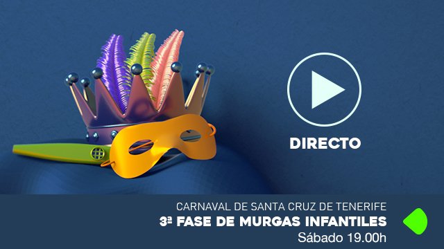 RTVCes's tweet photo. Recuerda que esta tarde emitimos en directo la 3ª fase del concurso de murgas infantiles de S/C de Tenerife con @MCastorcitos
#Distrídos #Melositos @Guachipanduzy1 @Raviscuditos #Frikywiky's
y #Redoblones
Directo en https://t.co/haGXy7k5Bt …
#CarnavalSC18 #MurguitasSC3 https://t.co/QQKGc39X3h