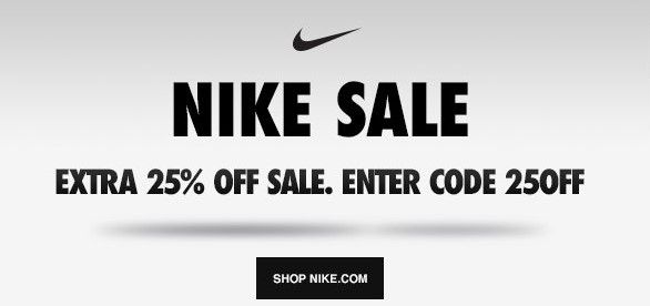 nike extra 25 off sale
