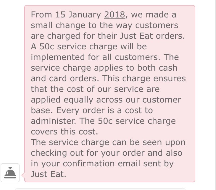 bootras's tweet photo. Shame on @JustEatIE adding a sneaky (loophole) service charge on all payments despite new legal regulations. https://t.co/Sm36NIzNHs https://t.co/fgN0oGI4qJ