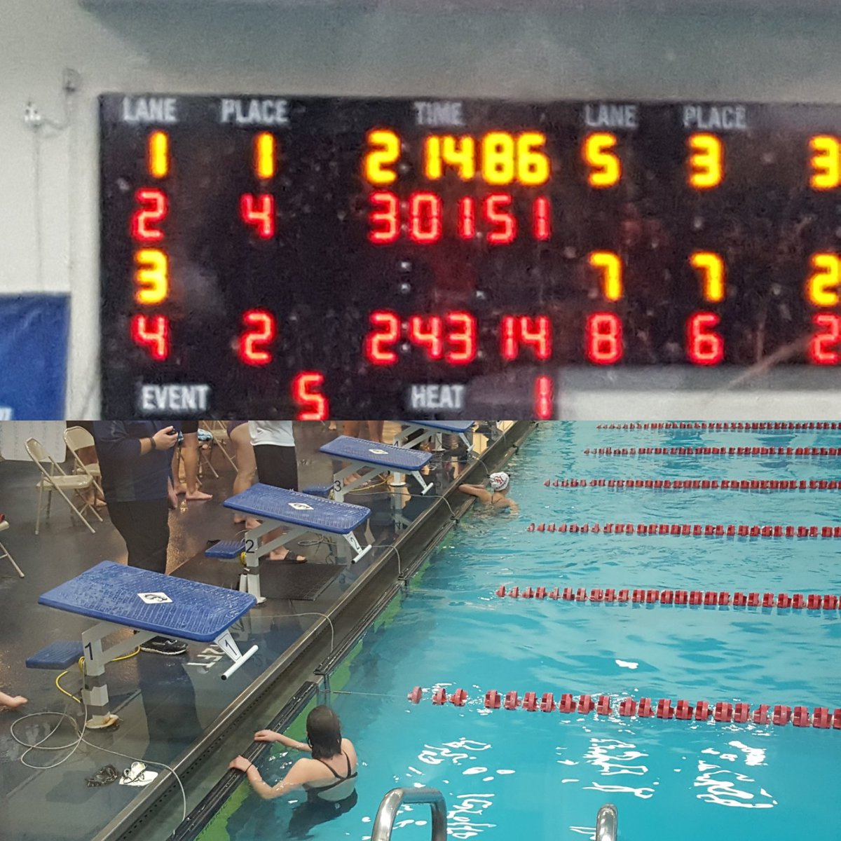 OPS_VikingSwim's tweet photo. Remember that #CBLCInvite all-time Top 10 tweet from an hour ago with @OPS_Vikings legends like Peterson, O'Neill, Losee & Sides? Vienne Kemper just bested ALL those in winning the 200 IM! State auto time! 2nd fastest time in #CBLCInvite history! Way to #VUp, V! https://t.co/p4263OYAUI