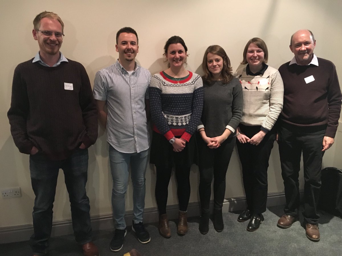 CardiffCurator's tweet photo. Today at the Gwent Glamorgan Recorders Forum @SEWBReC.
@Natural_Talent trainees past and present with @Museum_Cardiff scientists Ben Rowson (slugs and snails) and Mike Wilson (Leafhoppers) #GGrecord18 https://t.co/LOdJqE5yxX