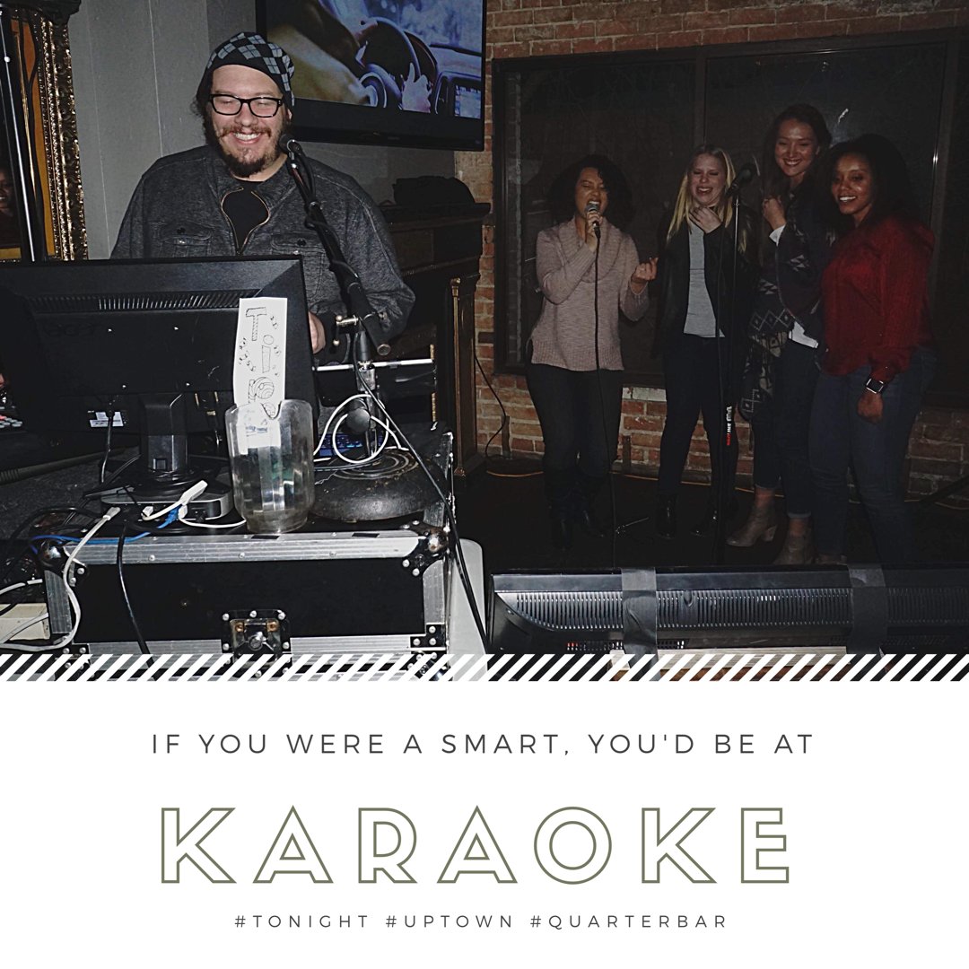 Karaoke 🎤 
Tonight 🙌🏼
9pm-1am ⏰