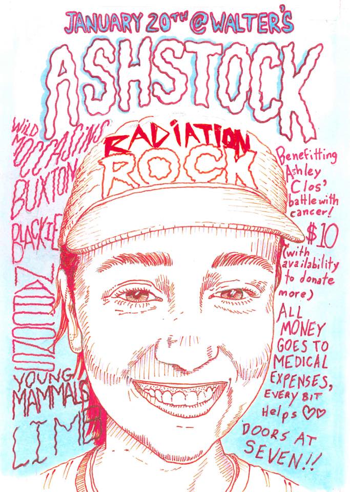 All-star local line-up TONIGHT and all for a good cause! <a href="/wildmoccasins/">Wild Moccasins</a> <a href="/Buxtonband/">BUXTON</a> <a href="/YoungMammals/">young mammals</a> <a href="/B_L_A_C_K_I_E/">B-L-A-C-K-I-E</a> + more! 7 pm