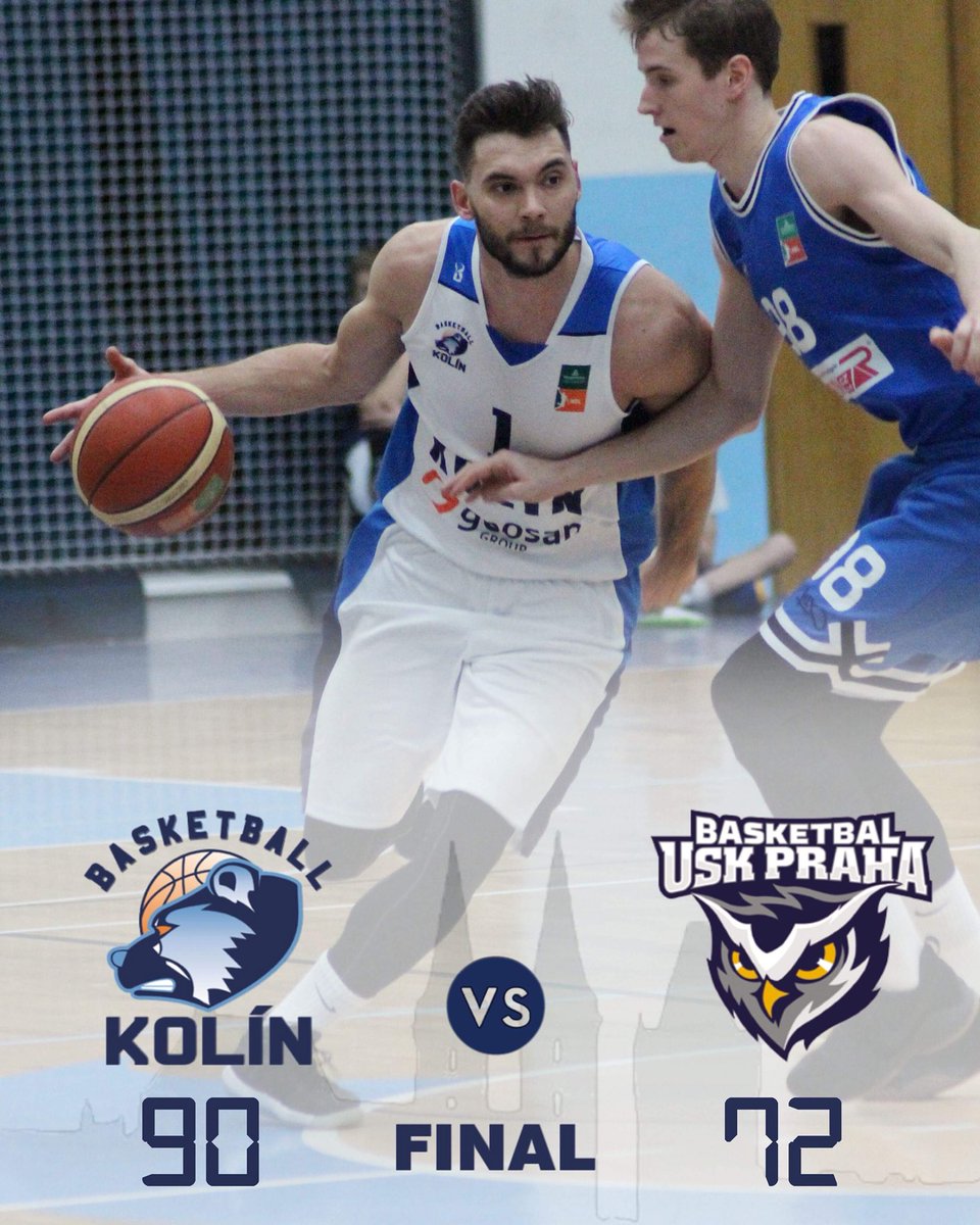 BCGEOSANKolin's tweet photo. We beat @uskpraha by 18! #KooperativaNBL #KOLUSK https://t.co/e63aYojRpl