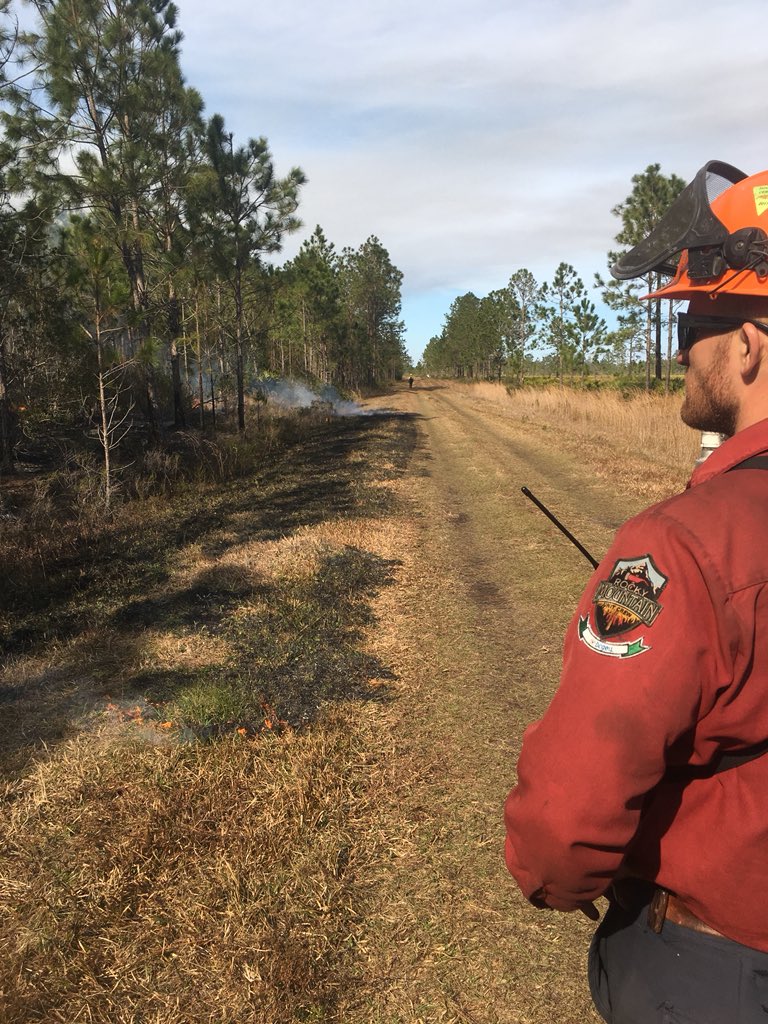 The Prescribed Fire Training Center is helping us implement burns all week. They even brought one crew member from the Great White North.