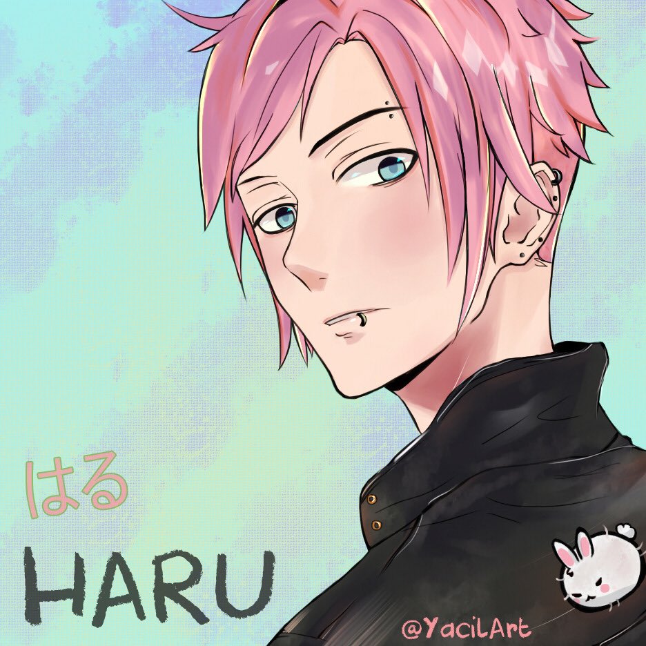 Here is the finish piece! Like i said last time in the Wip post, his my new OC his name is Haru and he is 21 years old, give him some love.🖤 #cutiesaturday #ArteYArt #artis #DrawWhatever #artgallery #animeboy #punk #dibujo