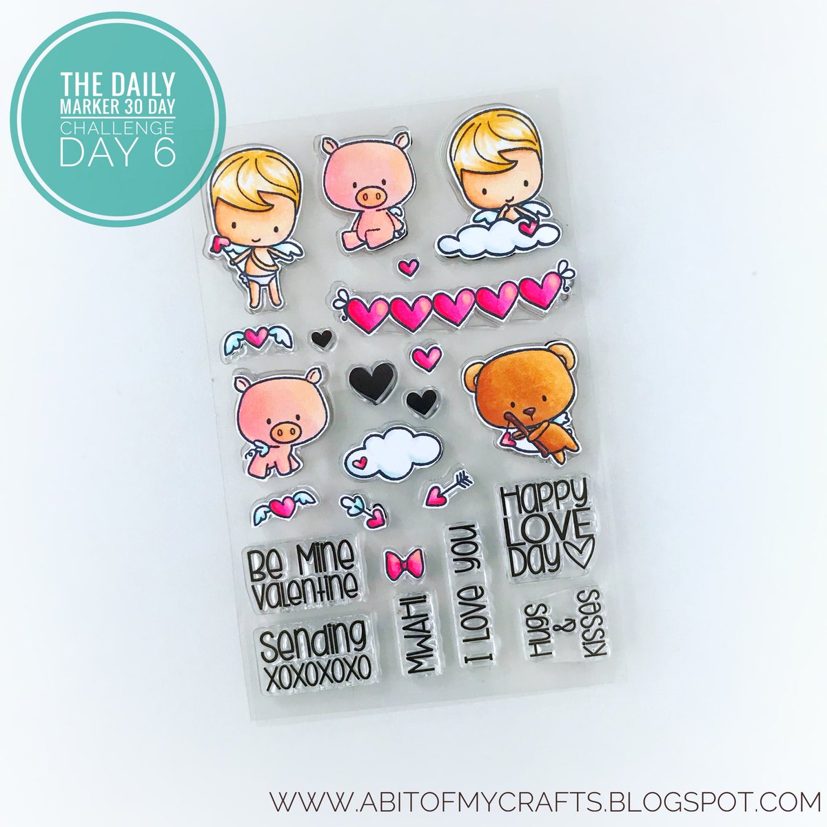 abitofmycrafts's tweet photo. Finished up coloring this cute stamp set by #ccdesign for day 6 of #thedailymarker30day challenge. Thinking about making some Valentine’s day tags with these 😍 #spectrumnoirmarkers #cardmaking #ilovecoloring #ccdesignsrubberstamps https://t.co/FrznXcUIAf