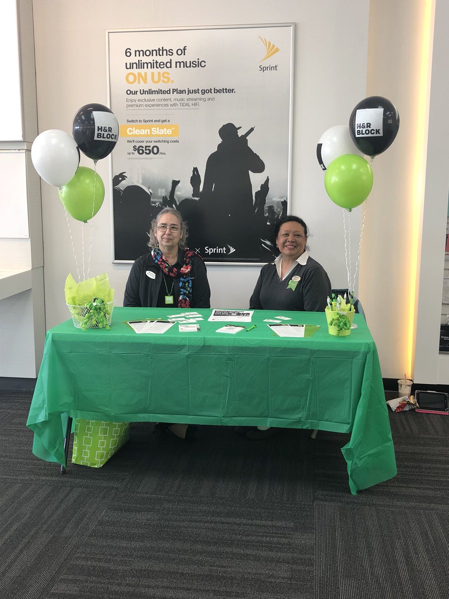 Come get your taxes done <a href="/StSprint/">Corporate Sprint Store 19th St</a> today. These ladies are here to help while you come in for your wireless needs! <a href="/Sprint4WestTX/">Sprint4WestTX</a> <a href="/DFLIPPO777/">Dustin Flippo</a>