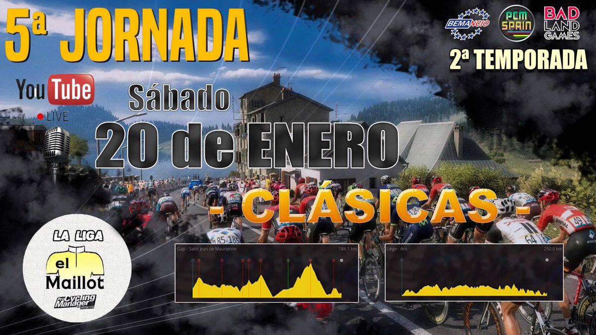 ¿Hay ganas de #LigaPCMElMaillot? 😏

¡En apenas 20 minutos ARRANCARÁ la 5ª jornada, con dos clásicas! 🔥

🔴 ¡Síguela en DIRECTO en <a href="/YouTube/">YouTube</a> con <a href="/DavidGL97/">David García Landero</a> y <a href="/ale_pereirac/">Alejandro Pereira</a>! 🔝

📲 youtu.be/VtXmLnBL140