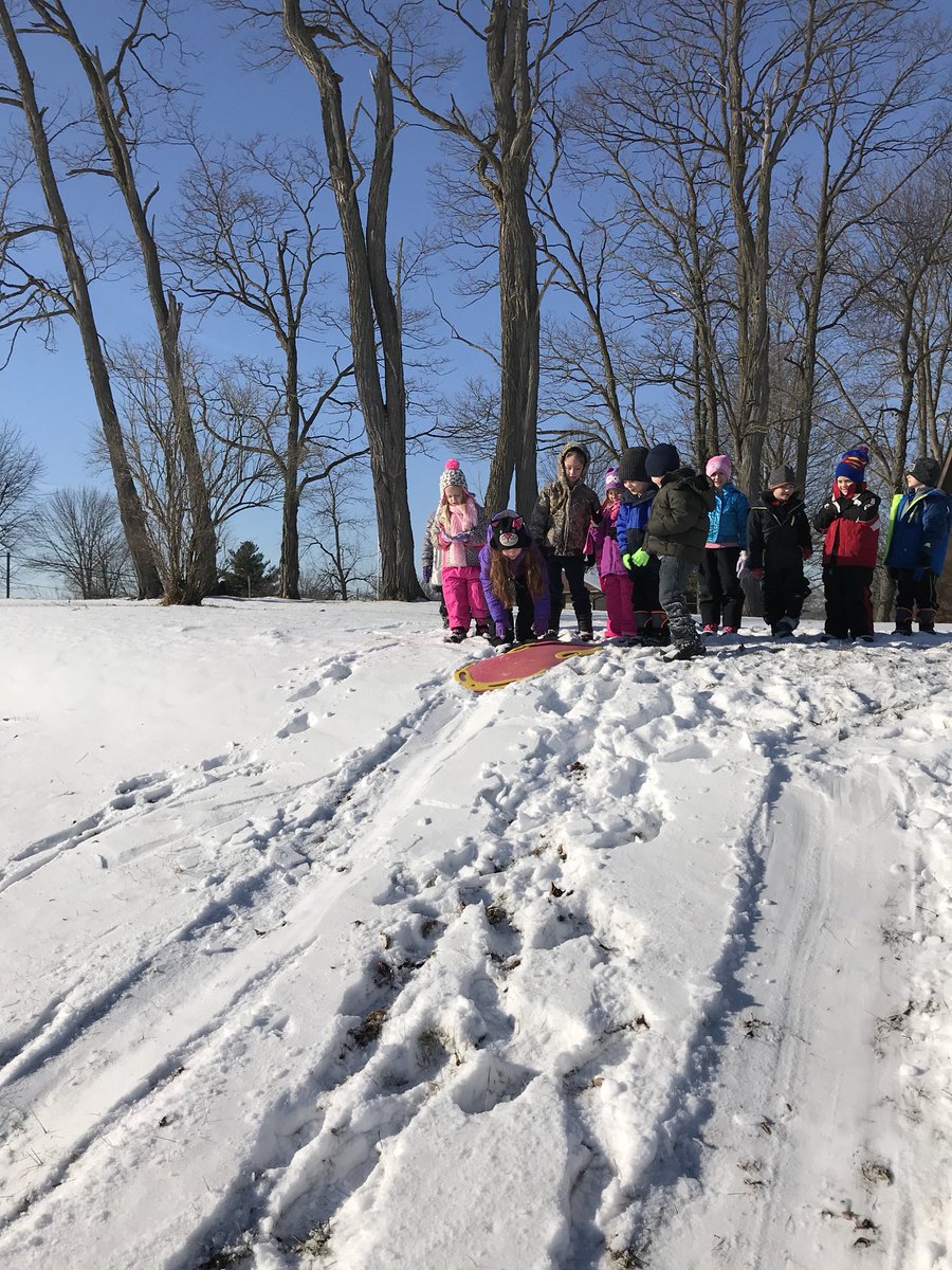 Now, for play in the real snow! ❄️ We’re learning about push/pull and forces with sledding. Missed getting pics of throwing snow to see wind 🌬as a force and pushing snow to make beautiful snow angels.