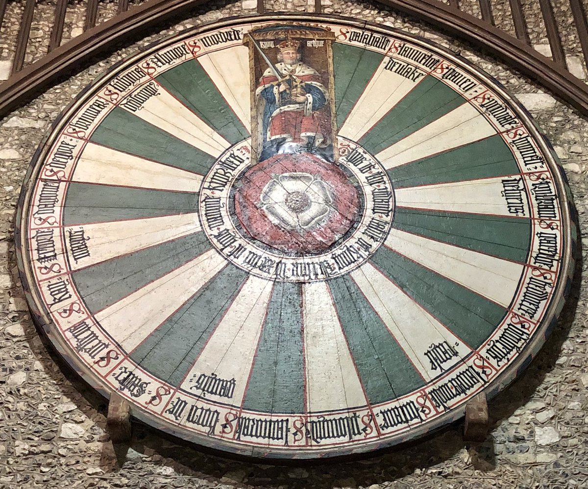 GoldLinguist's tweet photo. The impressive 13th-century Round Table @GreatHallWinch, Winchester Castle #KingArthur #ArthurianRomance #winchester @VisitHampshire https://t.co/cVtmAh2T6t