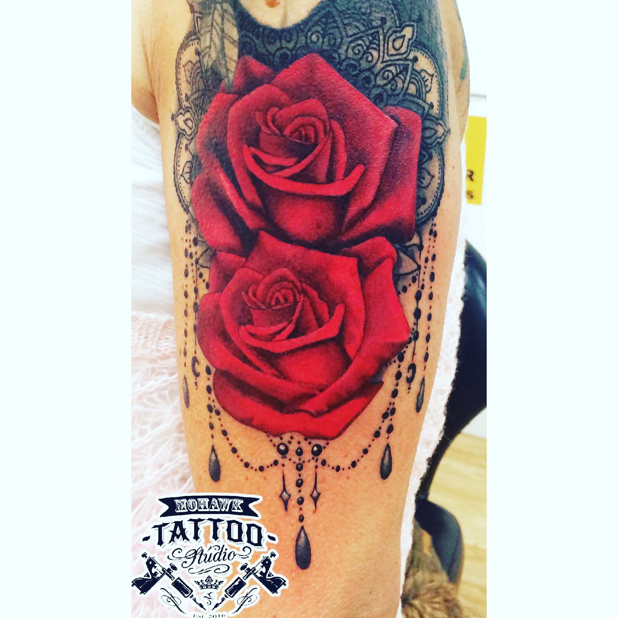 Tattoo uploaded by Adventure tattoo studios 2  Beautiful red rose and  butterfly by Sean at wwwadventuretattooscom inkedadventure  wwwadventuretattooscom femaletattoo butterflytattoo roseandbutterfly  thightattoo bluebutterfly rose redrose 