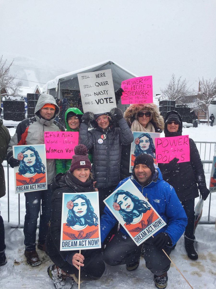 With my wife and fam and friends at the #RallyforRespect at <a href="/sundancefest/">Sundance Film Festival</a> in Park City!!
