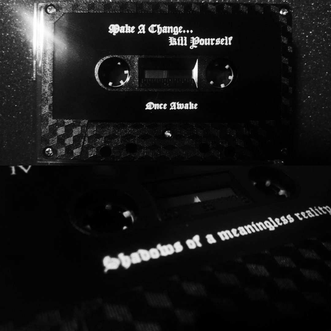 Cursed_Records's tweet photo. Out now! 
#makeachangekillyourself #mc #cassette https://t.co/hsaX5eNttP