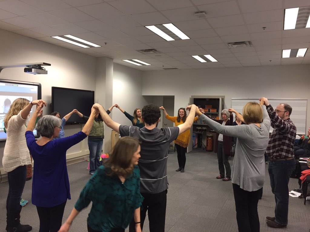 Talented teachers Lindsay Marks and Allison Schutte continue our day of learning together! <a href="/northerniowa/">University of Northern Iowa</a>