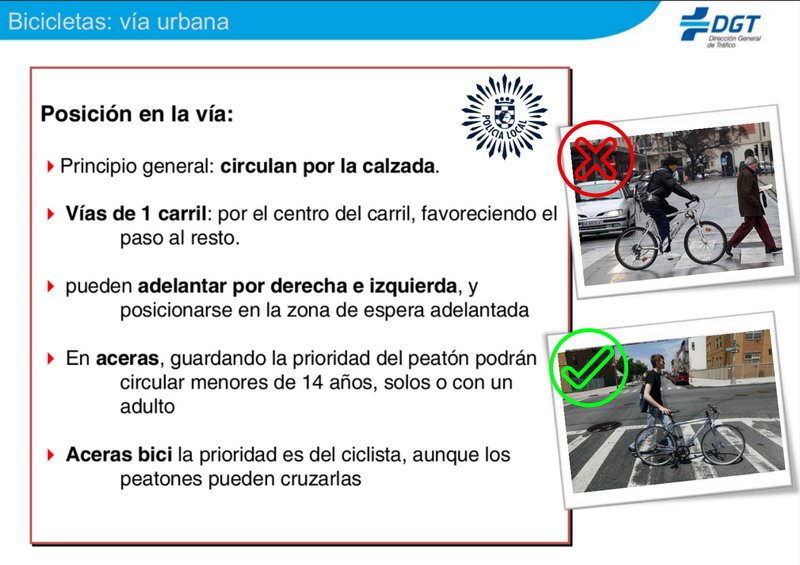 policiapinto's tweet photo. La ciudad no es una "pista americana" para que la recorras con tu #bicicleta. Cumple con las normas de #tráfico porque estas utilizando un vehículo y no puedes circular por las aceras ni cruzar por los pasos de peatones montado en ella. https://t.co/4iOMSvIiTu