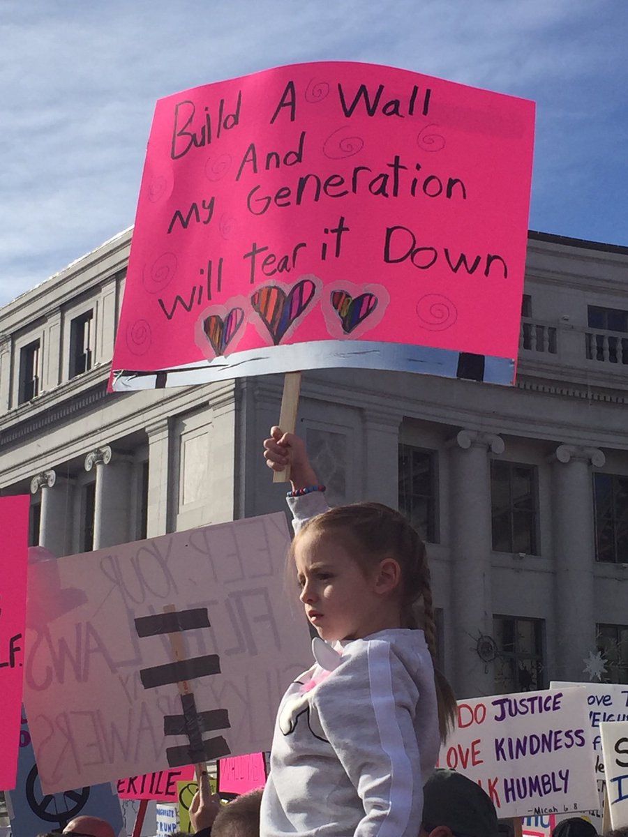 This girl was maybe the most epic part of the #Denver #WomensMarch2018