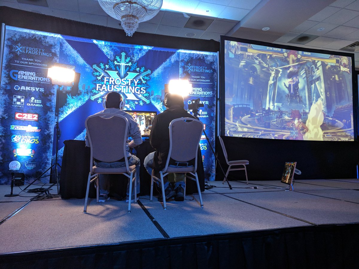 RaphTx's tweet image. Enjoying some Guilty Gear Xrd while waiting to commentate top 32!  @FrostyFaustings has been great so far.