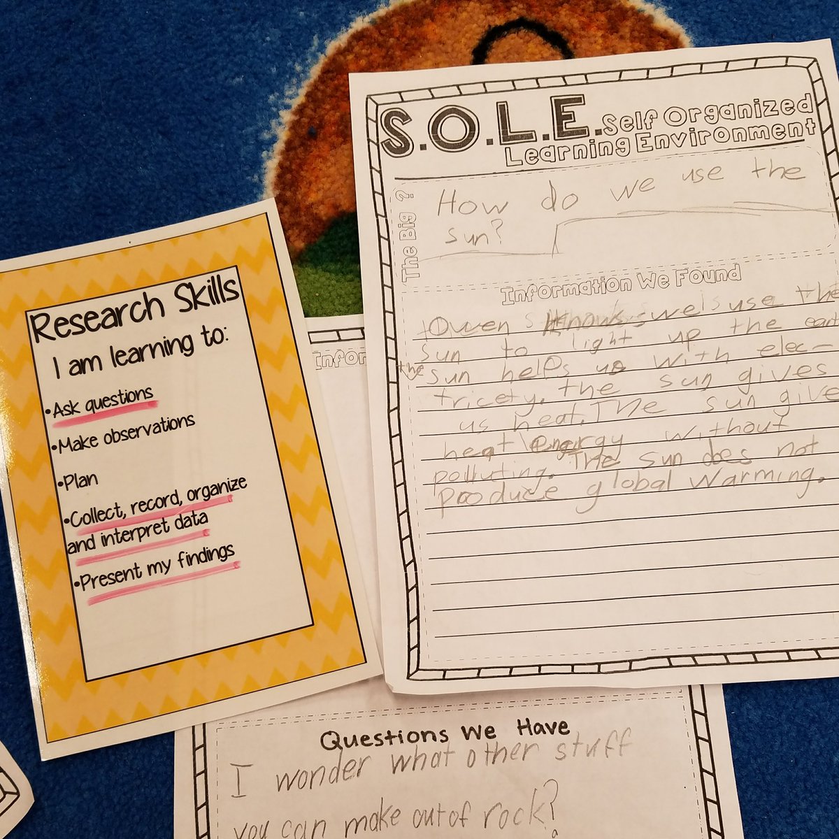 lough_pyp's tweet photo. First grade used #SOLE #selforganizedlearning to answer the big question:How do we use natural resources? #stp #researchskills #SWESinnovates https://t.co/0QtE2CYdW3