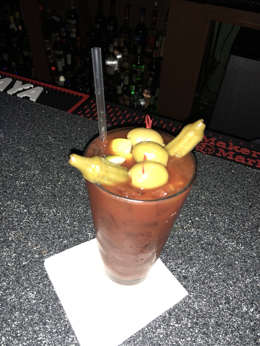 After all of the at work cocktails I consumed on my double yesterday- this after work treat  was worth the wait
#bestbloodymary