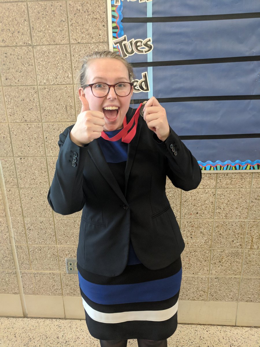STCESpeechTeam's tweet photo. Congratulations to @StCharlesEast Senior Margaret Bronec for winning 2nd place at the Upstate 8 Conference Tournament in Oratorical Declamation! #saintspride https://t.co/EMJ5JiRgmM