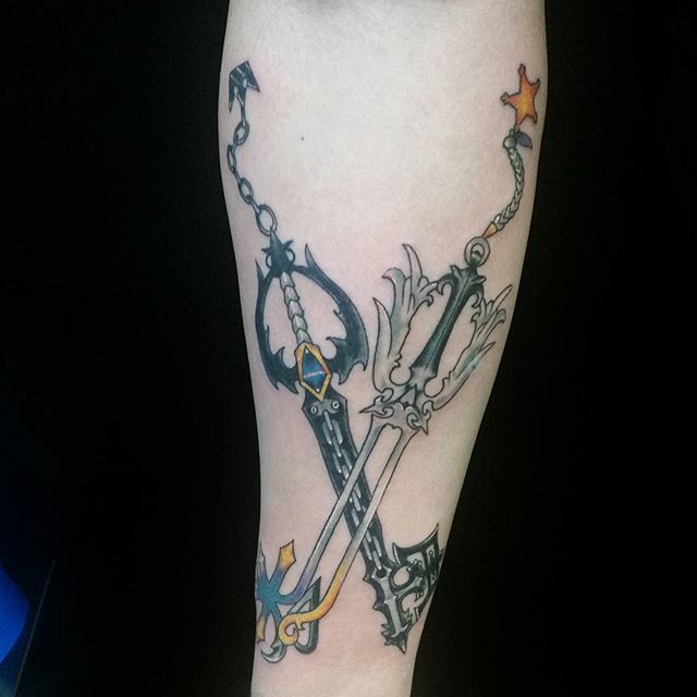 Media Got Oathkeeper and Oblivion tattoos done on my arms today Super  happy with how they turned out  rKingdomHearts