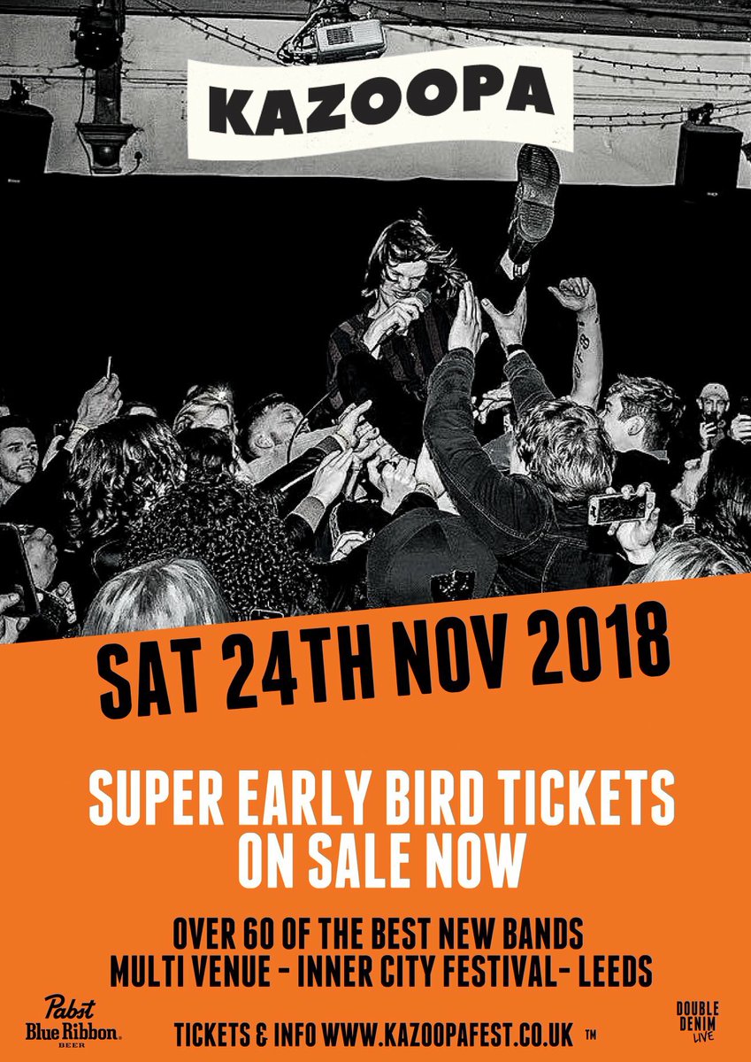 Super early bird @KazoopaFest tickets now on sale 👖👖 kazoopafest.co.uk/tickets/