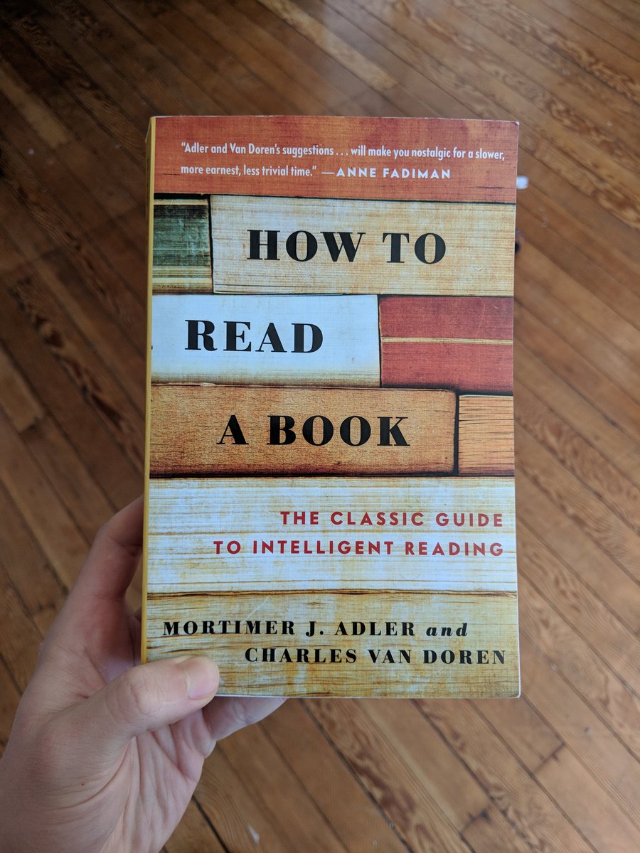 Book 3Lesson: There are four questions you should ask of the books you read:What is the book about as a whole?What is being said, and how?Is it true?What of it?