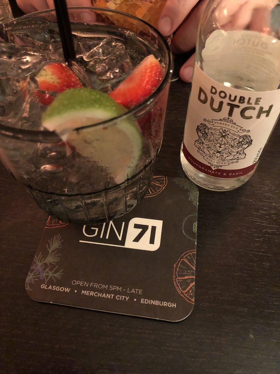 Drink decision driven primarily by the tonic ... <a href="/DoubleDutchMix/">Double Dutch Drinks</a> #gin